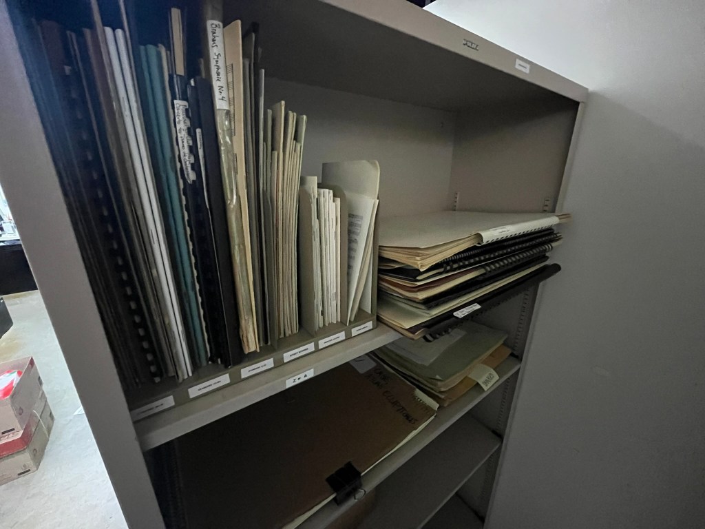 Oversize score collection in UW-Madison Orchestra Library